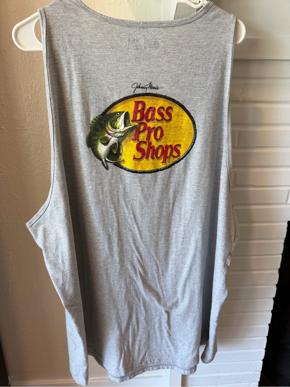 Bass Pro Shops Gray Tank with Logo Size 3XL Cotton Blend